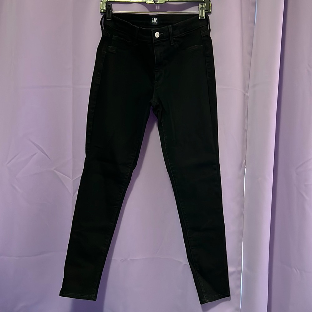 GAP Factory Women High Rise Favorite Ankle Jegging. Size 29 Regular. Black.